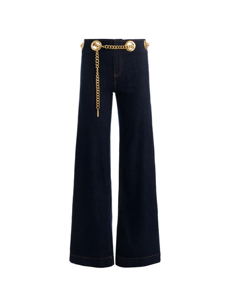  Alice + Olivia Vaqueros Jasper Con Cadena - Azul 