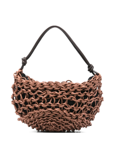  Alienina Bolso De Hombro Aurora Tejido - Marrón 