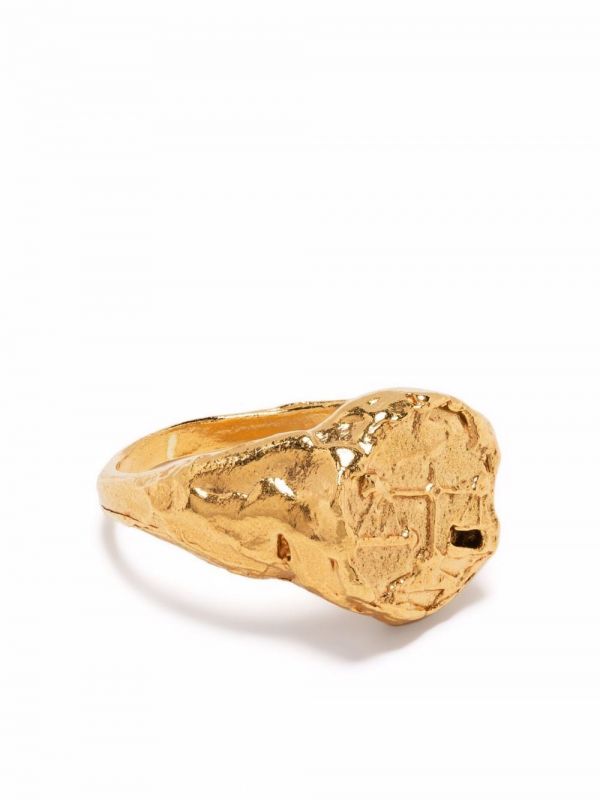  Alighieri Anillo Con Sello Libra - Dorado 