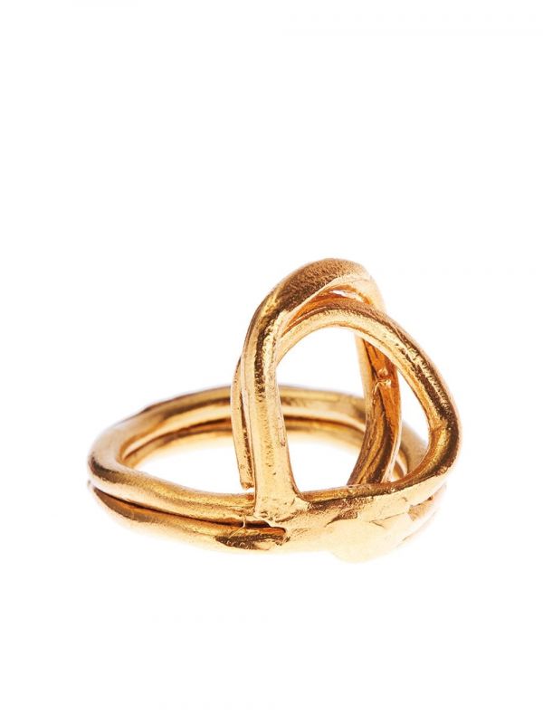  Alighieri Anillo Lia Texturizado - Dorado 