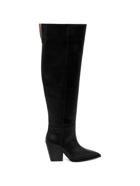  Allsaints Botas Reina De Piel - Negro 