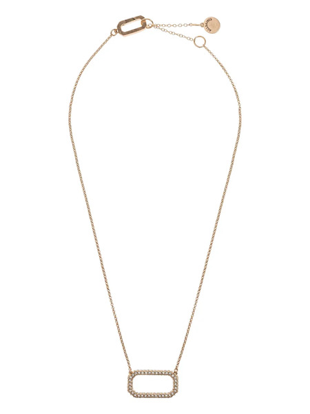  Allsaints Collar Con Montura Rectangular De Cristal - Dorado 