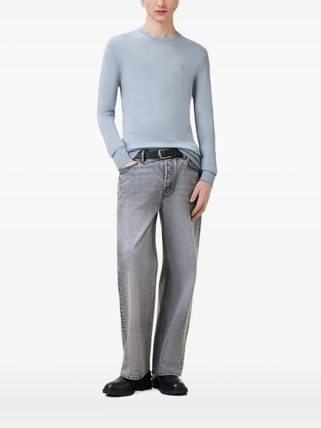  Allsaints Jersey Mode Con Logo Bordado - Azul 