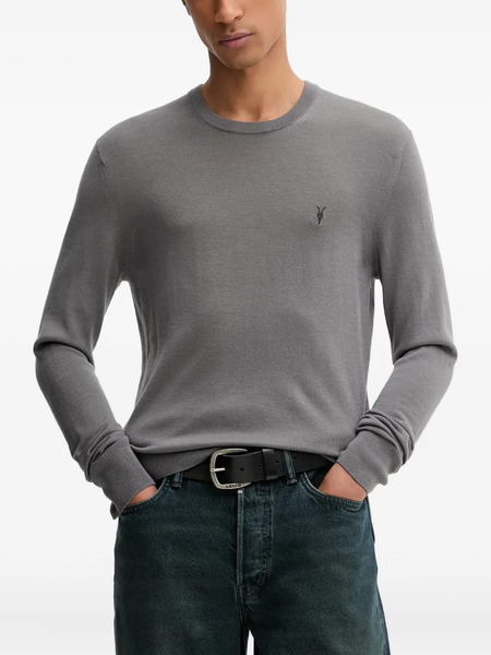  Allsaints Jersey Mode Con Logo - Gris 