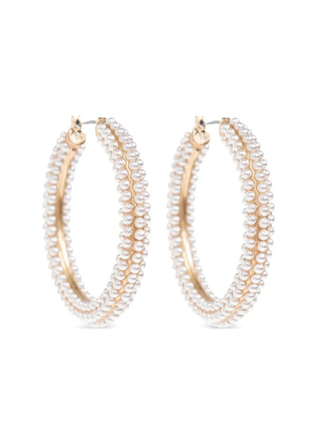 Allsaints Pendientes De Aro Con Perlas Artificiales - Dorado 