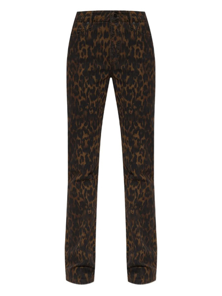  Allsaints Vaqueros Haldan Con Estampado De Leopardo - Marrón 