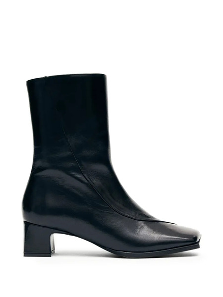  Alohas Botas Con Puntera Cuadrada - Negro 
