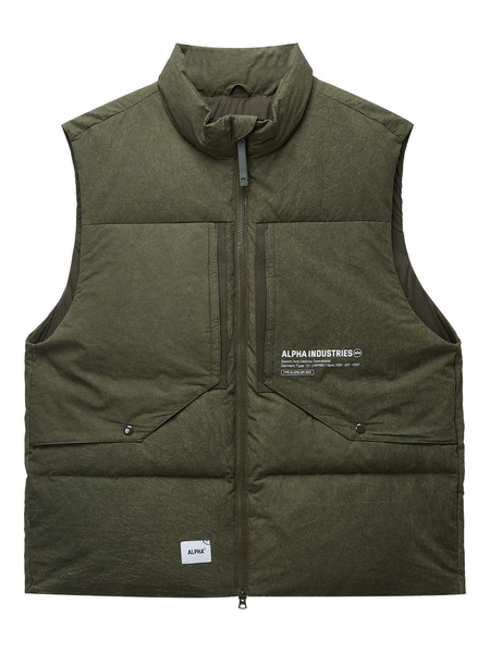  Alpha Industries Chaleco Acolchado Con Bolsillo - Verde 