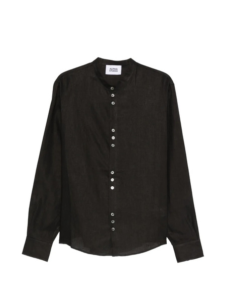  Alpha Studio Camisa Con Botones - Negro 