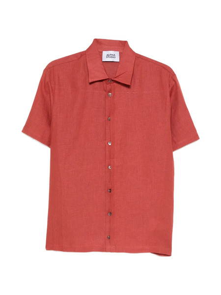  Alpha Studio Camisa Con Botones - Rojo 