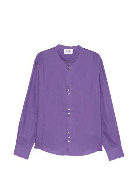  Alpha Studio Camisa Con Cuello Con Botones - Morado 