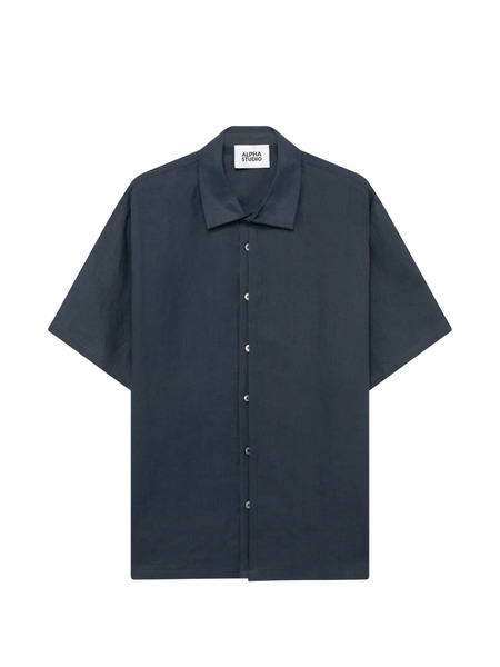  Alpha Studio Camisa De Manga Corta - Azul 