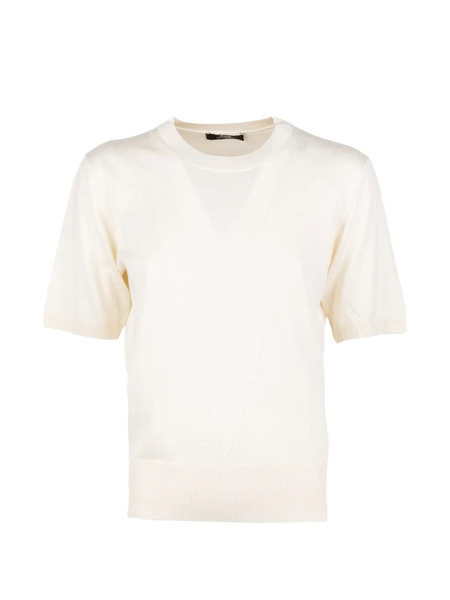  Alpha Studio Camiseta Con Cuello Redondo - Blanco 