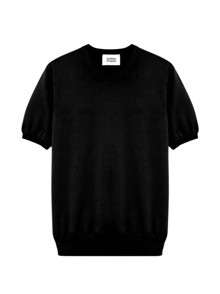  Alpha Studio Camiseta De Punto - Negro 