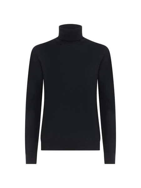  Alpha Studio Jersey De Punto Con Cuello Vuelto - Azul 