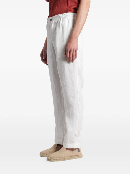  Alpha Studio Pantalones Rectos Con Cinturilla Elástica - Blanco 