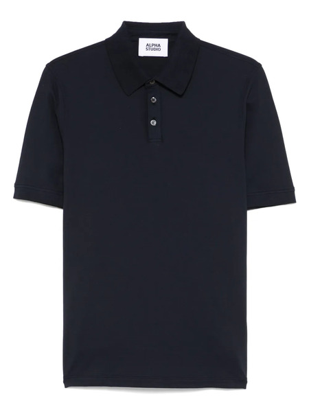  Alpha Studio Polo De Manga Corta - Azul 