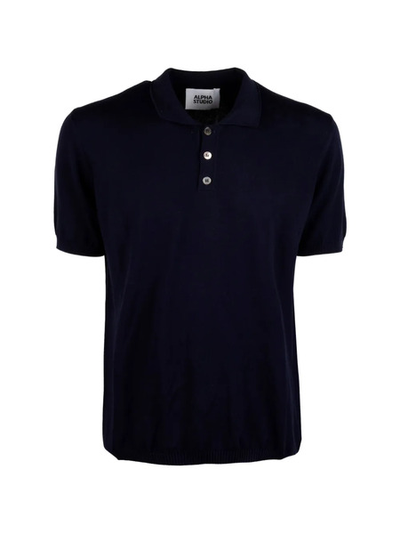  Alpha Studio Polo De Manga Corta - Azul 