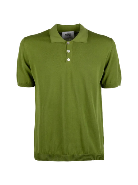  Alpha Studio Polo De Manga Corta - Verde 