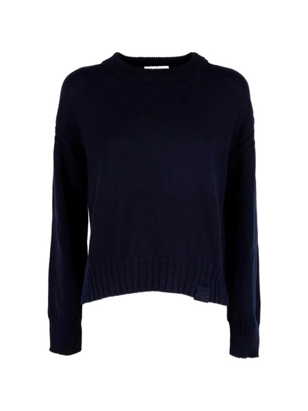  Alpha Studio Sudadera Con Ribete De Canalé - Negro 