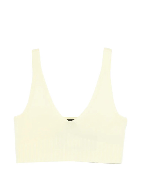  Alphatauri Top Con Cuello En V - Amarillo 