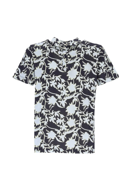  Altea Polo De Algodón Con Estampado Floral - Azul 