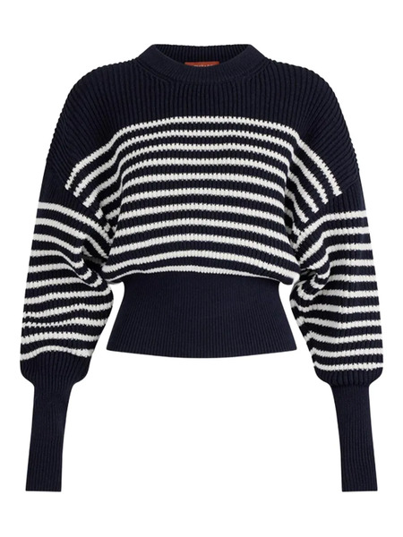  Altuzarra Stripe-pattern Crew-neck Sweater - Negro 