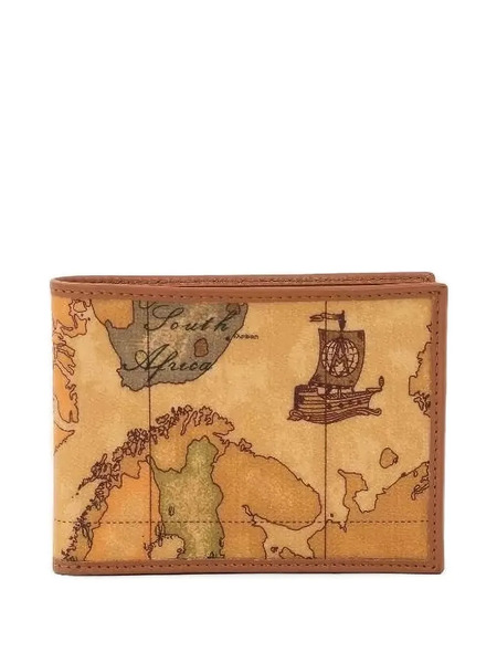  Alviero Martini 1° Classe Cartera Con Mapa Estampado - Neutro 