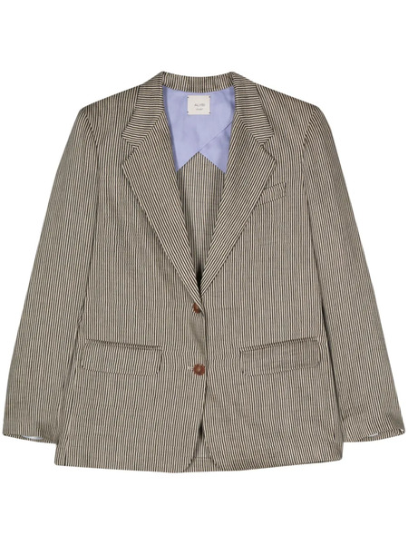  Alysi Blazer A Rayas - Negro 