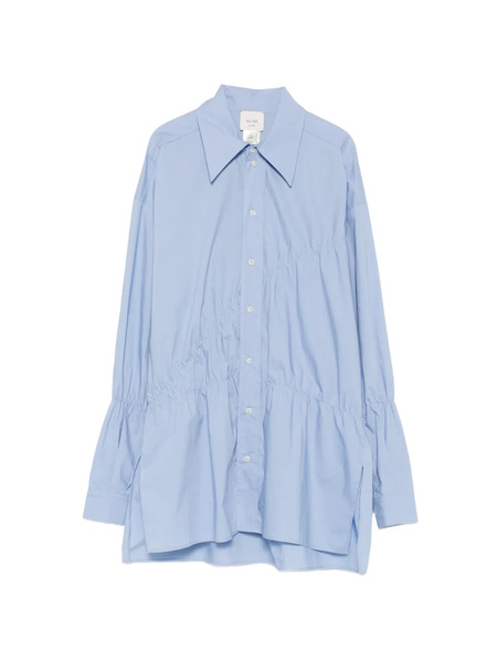  Alysi Camisa Fruncida De Popelina - Azul 