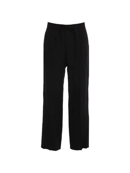  Amaranto Pantalones Con Pinzas Y Cordones - Negro 
