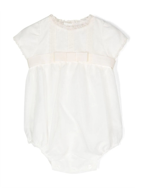  Amaya Body Con Ribete De Encaje - Blanco 