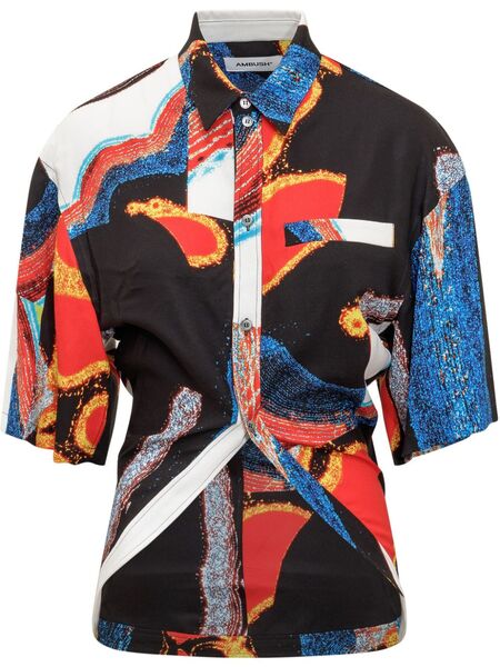  Ambush Camisa Estampada - Negro 