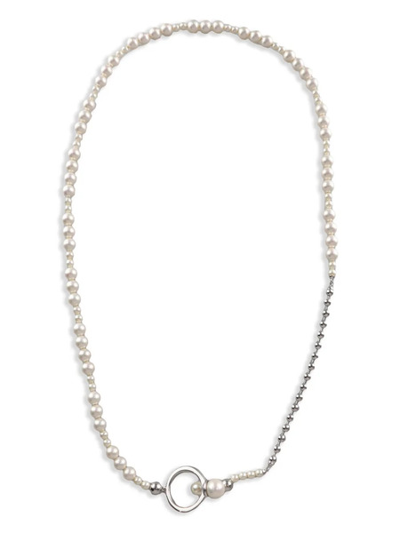  Ambush Collar Con Perla Artificial - Plateado 