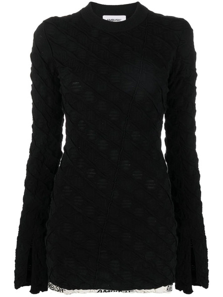  Ambush Jersey Texturizado Con Logo - Negro 