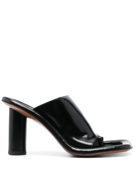  Ambush Mules Con Tacón De 95mm - Negro 