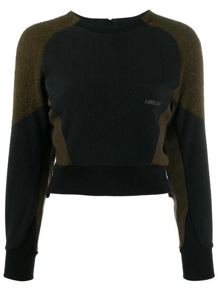  Ambush Sudadera Con Panel De Vellón - Negro 