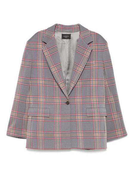  A.m.g. Blazer A Cuadros - Azul 