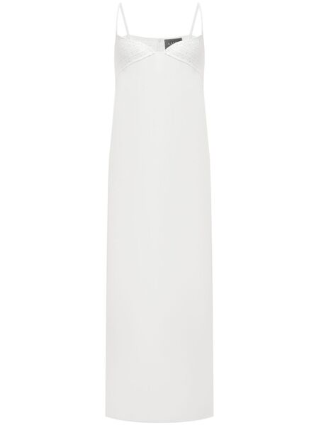  A.m.g. Vestido Con Paneles De Ganchillo - Blanco 