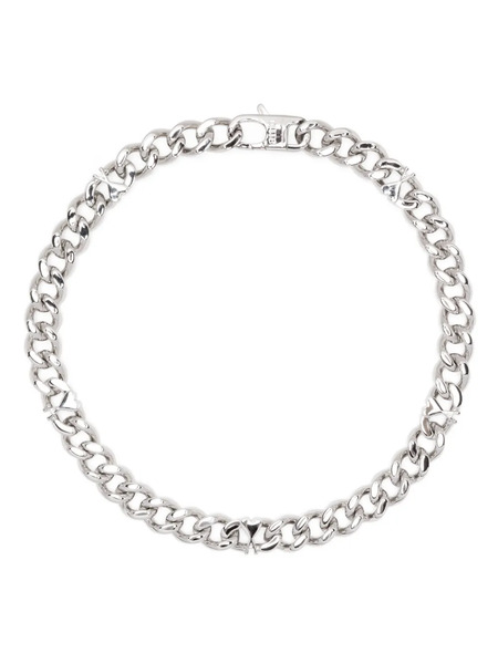  Ami Paris Collar Con Logo - Plateado 