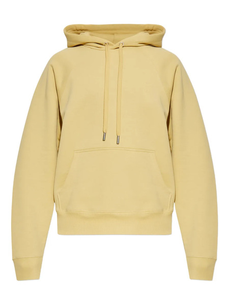  Ami Paris Sudadera De Algodón Con Capucha - Amarillo 
