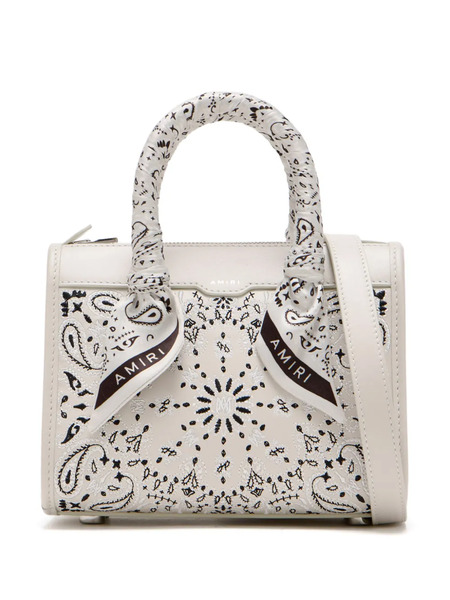  Amiri Bolso Shopper Bandana Triangle Micro - Blanco 