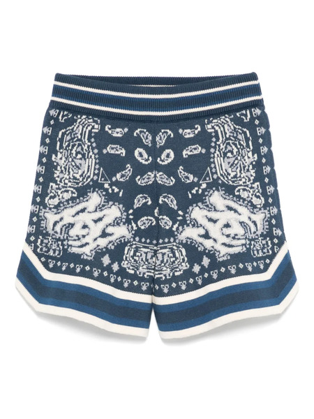  Amiri Kids Bermudas De Punto - Azul 
