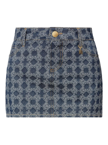  Amiri Minifalda Vaquera Quad - Azul 