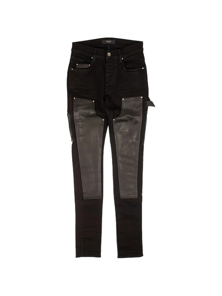  Amiri Pantalones A Paneles - Negro 
