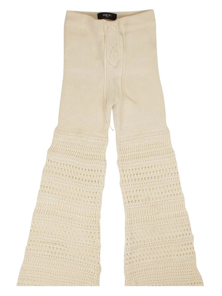  Amiri Pantalones Acampanados De Ganchillo - Neutro 