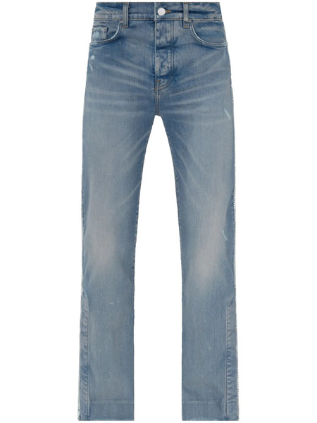  Amiri Vaqueros Acampanados Con Aplique De Cristal - Azul 
