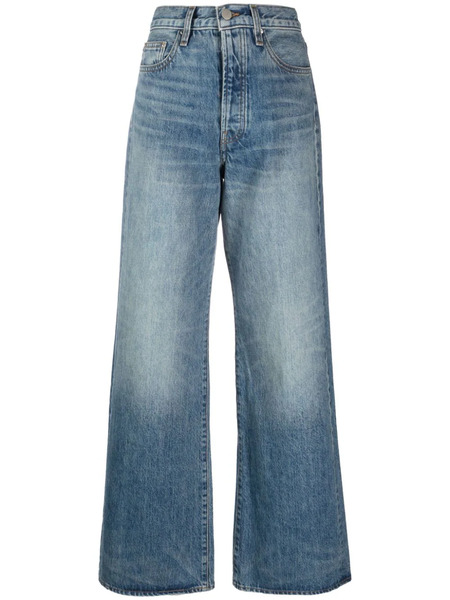  Amiri Vaqueros Anchos De Talle Alto - Azul 
