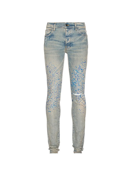  Amiri Vaqueros Con Detalles - Azul 
