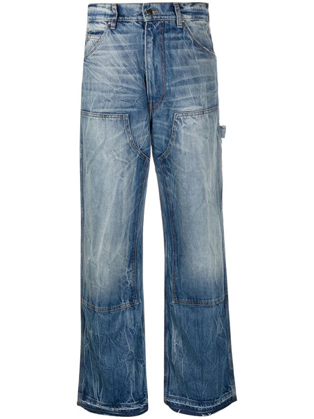  Amiri Vaqueros Con Efecto Lavado - Azul 